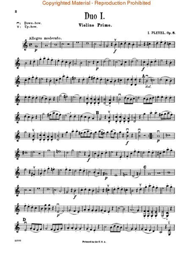 Pleyel: Six Little Duets Op.8 (2 Violins)