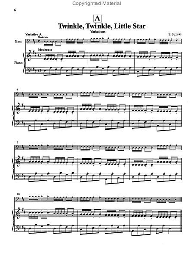Suzuki: Bass School, Vol. 1 (piano accompaniment)