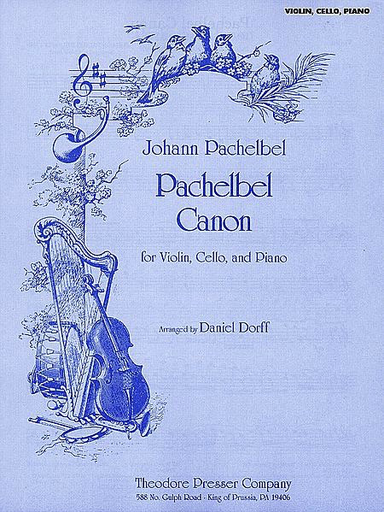Pachelbel (Dorff): Pachelbel Canon (violin, cello & piano)