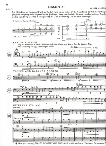 Muller, J.F. & Rusch, H.W.: String Method, Bk.3 (cello)