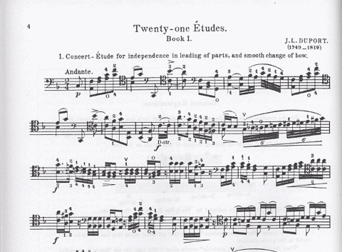 Duport: 21 Etudes Bk.1 No.1-13 (cello) SCHIRMER