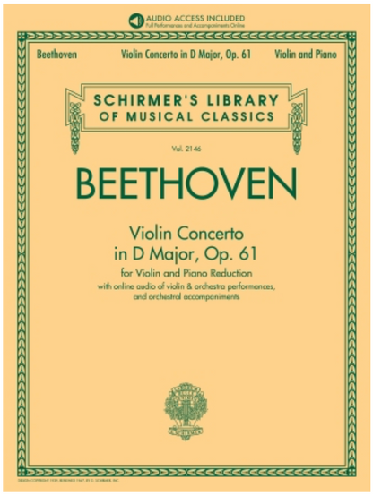 Beethoven: Violin Concerto in D Major, Op. 61 (violin and piano)