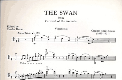 Saint-Saens, Camille (Krane): The Swan (cello & piano)