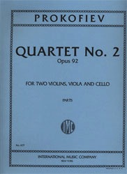 Prokofiev, Sergei: Quartet No.2 in F major, Op.92 (string quartet)
