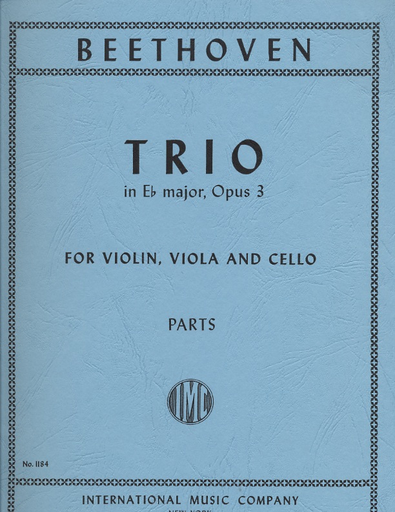 Beethoven, L.von: Trio in Eb Major Op.3 (violin, Viola, Cello)