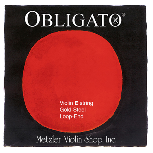 Pirastro OBLIGATO gold-steel violin E string, 4/4 medium,