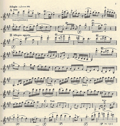 Mozart, W.A. (Joachim): Concerto No. 5 in A Major K.219 ''Turkish'' (Violin & Piano)