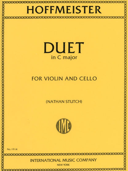 Hoffmeister: Duet in C Major (Violin & Cello) IMC