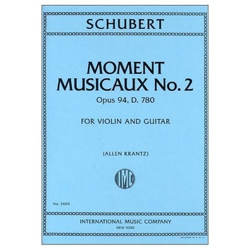 Schubert, Franz: Moment Musicaux No. 2 Op. 94 in D (violin & guitar)