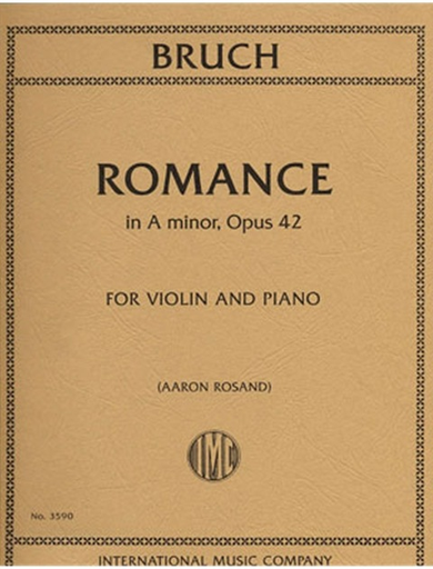 Bruch, Max (Rosand): Romance in A min., Op. 42 for violin and piano