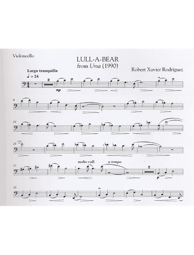Rodriguez, Robert X.: Lull-A-Bear (cello & piano)