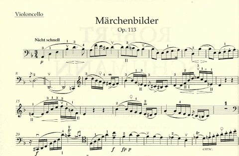 Schumann, R.: Marchenbilder-Fairy Tales Op.113 (cello & piano) Barenreiter