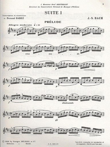 Bach, J.S. (Gabez): Cello Suites #1-3 (violin)