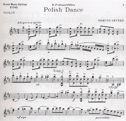 Severn, Edmund: Polish Dance (violin & piano)