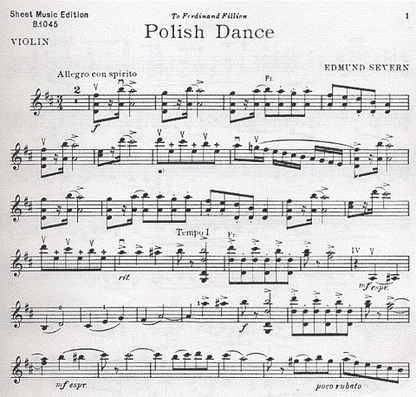 Severn, Edmund: Polish Dance (violin & piano)