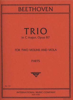 Beethoven, L.van: Trio Op.87 for 2 Violins & Viola