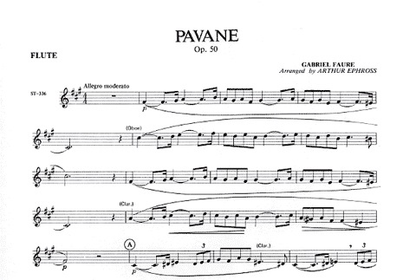 Faure, Gabriel: Pavane (flute & piano)(violin & piano)