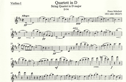 Schubert, F.: String Quartets Vol.1,  Barenreiter
