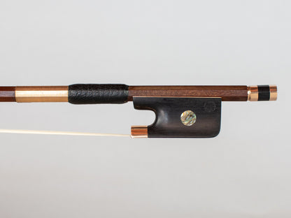 K. Gerhard Penzel cello bow, gold & ebony mounted, GERMANY, 81.5g