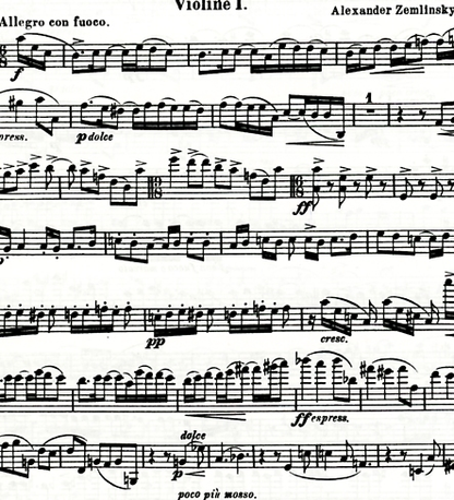 Zemlinsky, Alexander: String Quartet No.1 in A Op.4 (set of parts)