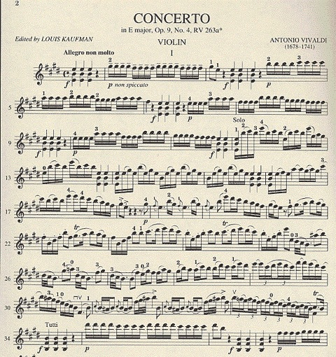 Vivaldi, A.: Concerto ''La Cetra''Op.9 No.4 (violin & piano)