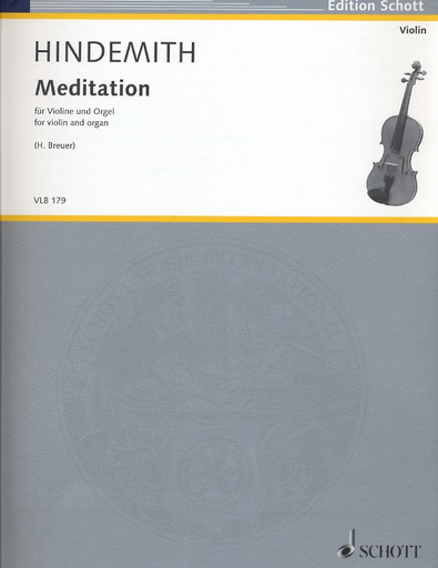 Hindemith, P. (Breuer, arr.): Meditation from Nobilissima Visione (violin and organ)