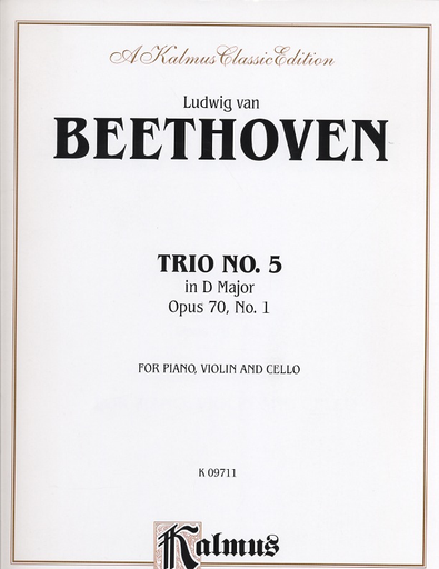 Beethoven, L. van: Piano Trio No. 5 Op. 70 No.1 in D Major (violin, cello & piano)