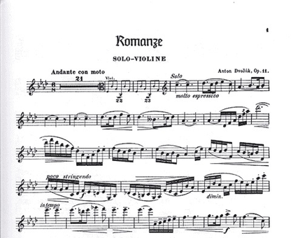 Dvorak, A.: Romance Op.11 (violin & piano)