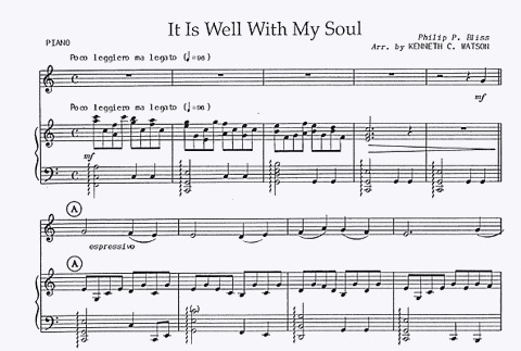 Watson, K.C.: It Is Well With My Soul (Cello & Piano)