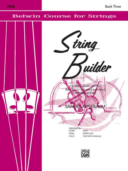 Applebaum: String Builder, Book 3 (viola) Belwin