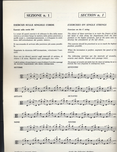 Centurioni, Paolo: La Viola-daily exercises (viola)
