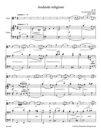 Barenreiter's Viola Collection - Concert Pieces for Viola and Piano