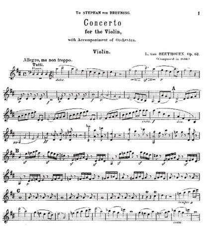Beethoven: Concerto in D Op.61 (Violin & Piano)