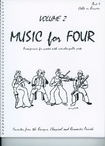 Kelley, Daniel: Music for Four Vol.2 Favorites from the Baroque, Classical & Romantic Periods (cello)