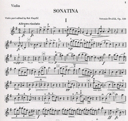 Dvorak, Antonin: Sonatina Op.100 (violin & piano)