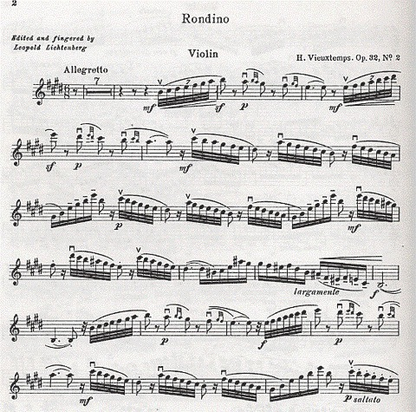 Vieuxtemps, Henri: Rondino Op32/2 (violin & piano)