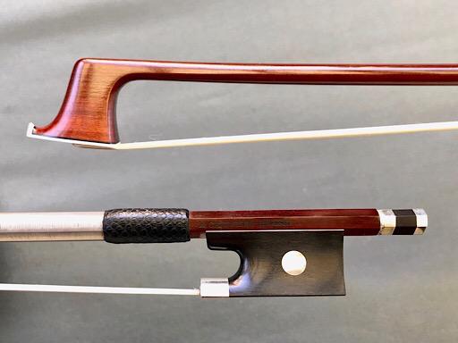 A. CARLESSO silver viola bow, Peccatte copy, from ARCOS BRASIL 70.5 g.