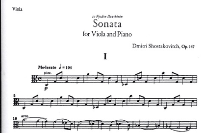 Shostakovich, D.: Sonata Op.147 (viola & piano)