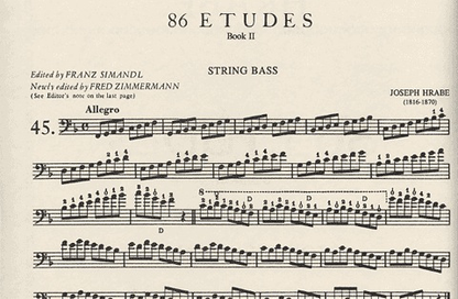 Hrabe, Josef: 86 Studies Vol.2 (bass)