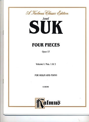 Suk, Josef: Four Pieces Op.17 #1 & 2 (violin & piano)