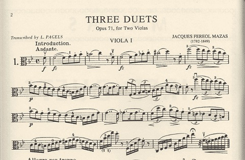 Mazas, J.F.: Three Duets Op.71 (2 Violas)