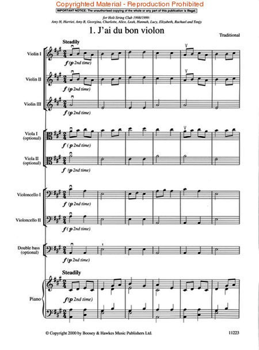 Colledge, K.: Simply 4 Strings: A French Suite (String Orchestra, string quintet, piano)