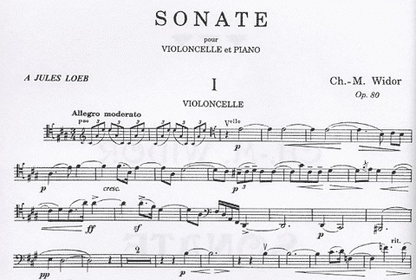 Widor, Charles Marie: Sonate (cello & piano)