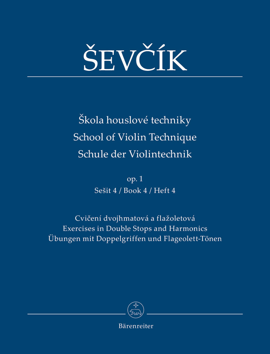 Sevcik, O. (Edited by Jaroslav Foltyn): Violin Studies Op 1 No.4 (violin) Barenreiter