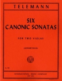 Telemann, G.P.: Six Canonic Sonatas (2 violas)  IMC