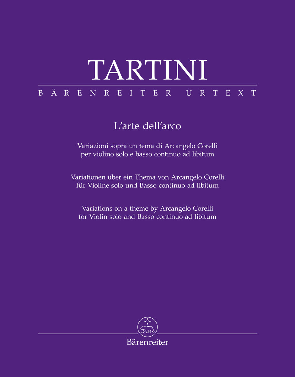 Tartini (Cossu): The Art of Bowing: Variations on a Theme by Corelli (violin solo)