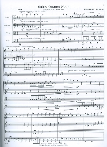 Sharaf, Frederic: String Quartet No. 4 "Mattinata Memoire"