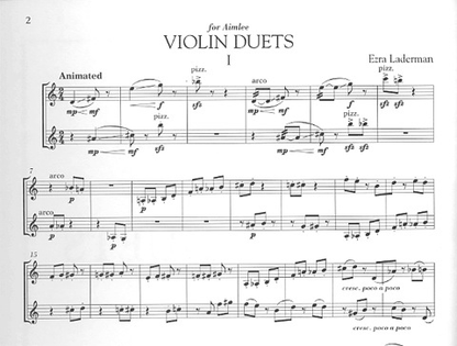Laderman, Ezra: Violin Duets (2 violins)
