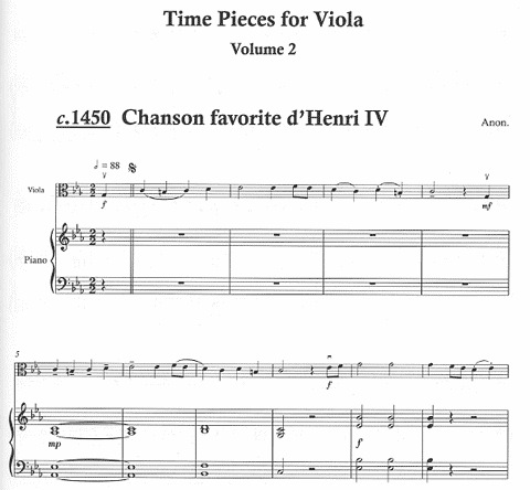 Bass, Philip: Time Pieces for Viola Vol.2 (viola & piano)