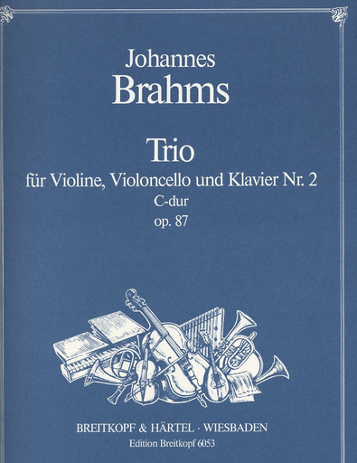 Brahms, Johannes: Piano Trio Op.87 No. 2 in C major (violin, Cello, Piano)